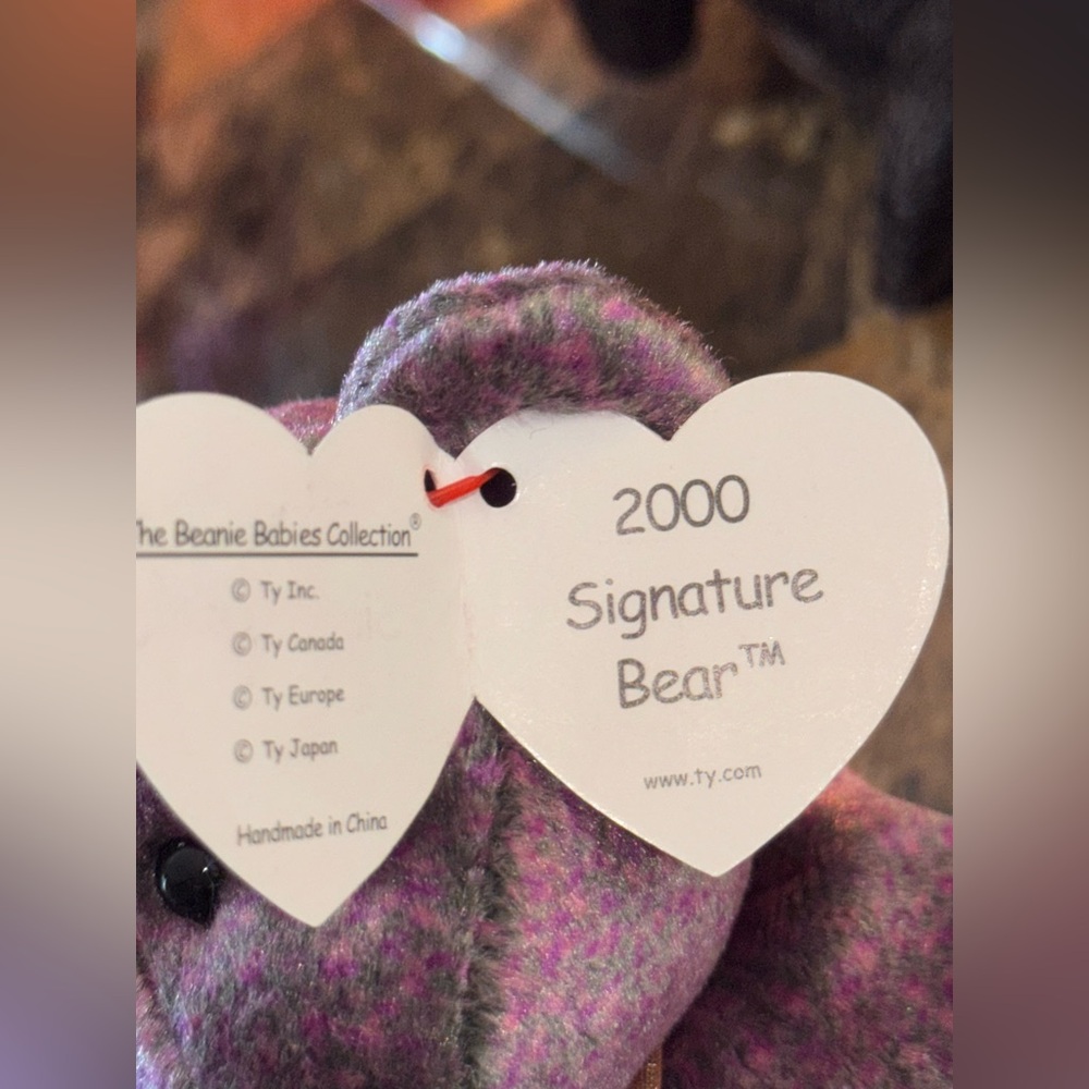 🧸 Ty Beanie Baby Signature Bear 4-Piece Set 1999 2000 2003 2004 Collectible - Picture 7 of 11